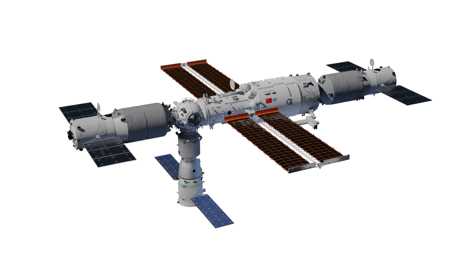 A detailed, cratered moon in space